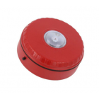 Cooper Fulleon 812025FULL-0243X Solista LX Ceiling LED Beacon - White Flash - Red Body - Shallow Red Base - VDS Approved